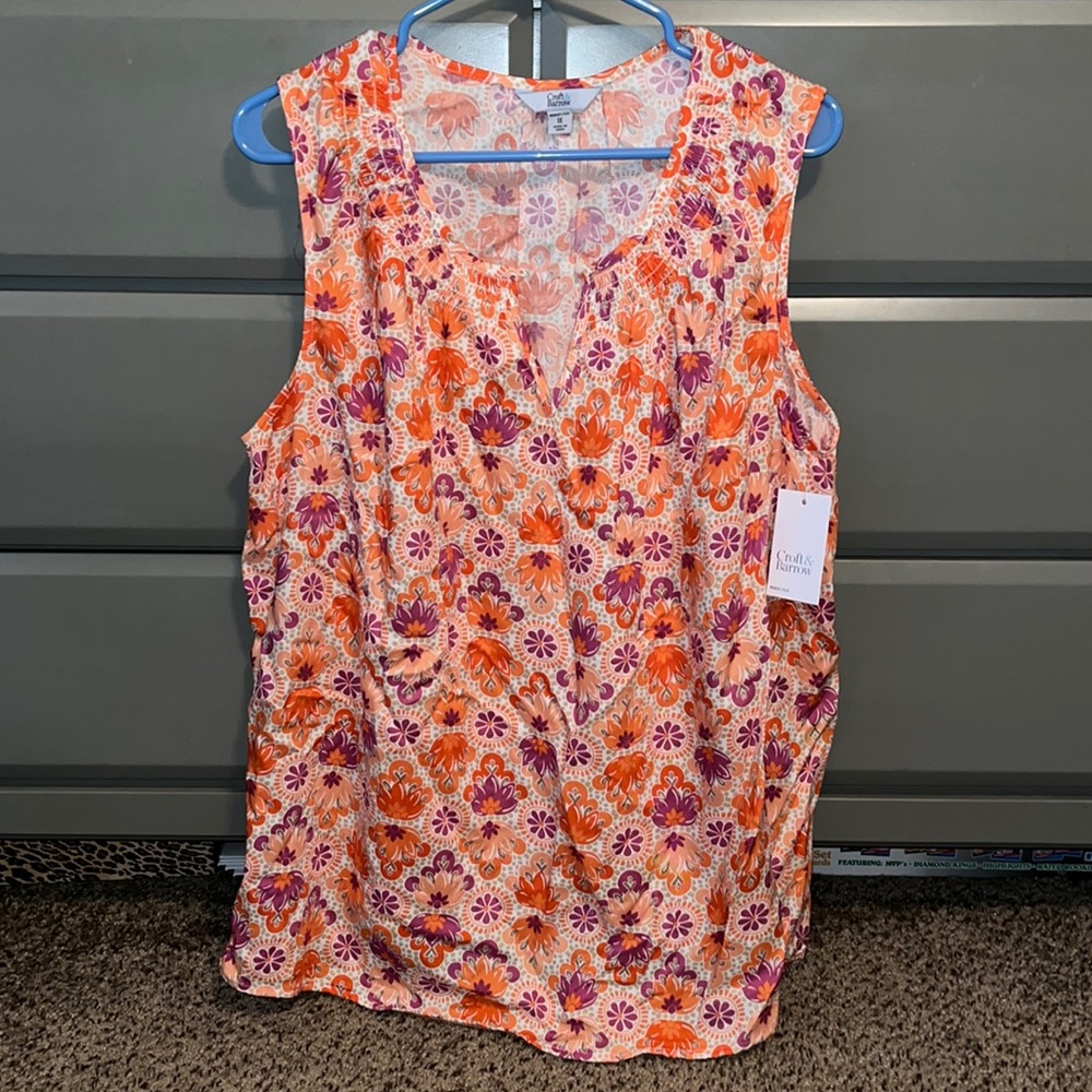 Croft & Barrow floral tank top